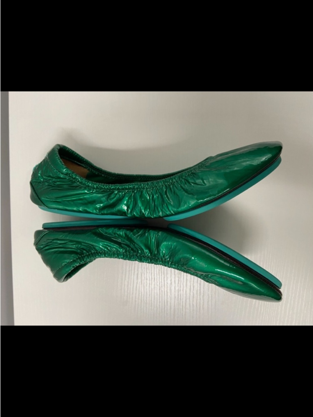 Tieks Emerald Patent Leather Ballet Flats Gavrieli Slip On Shoes Green Women 6 - Picture 12 of 16